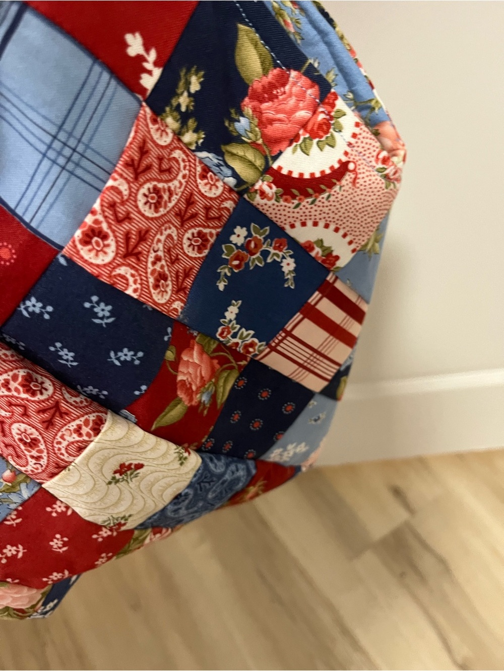 Colorful Midi Mondo Bag. . New. Tote. Cotton. - Picture 3 of 4